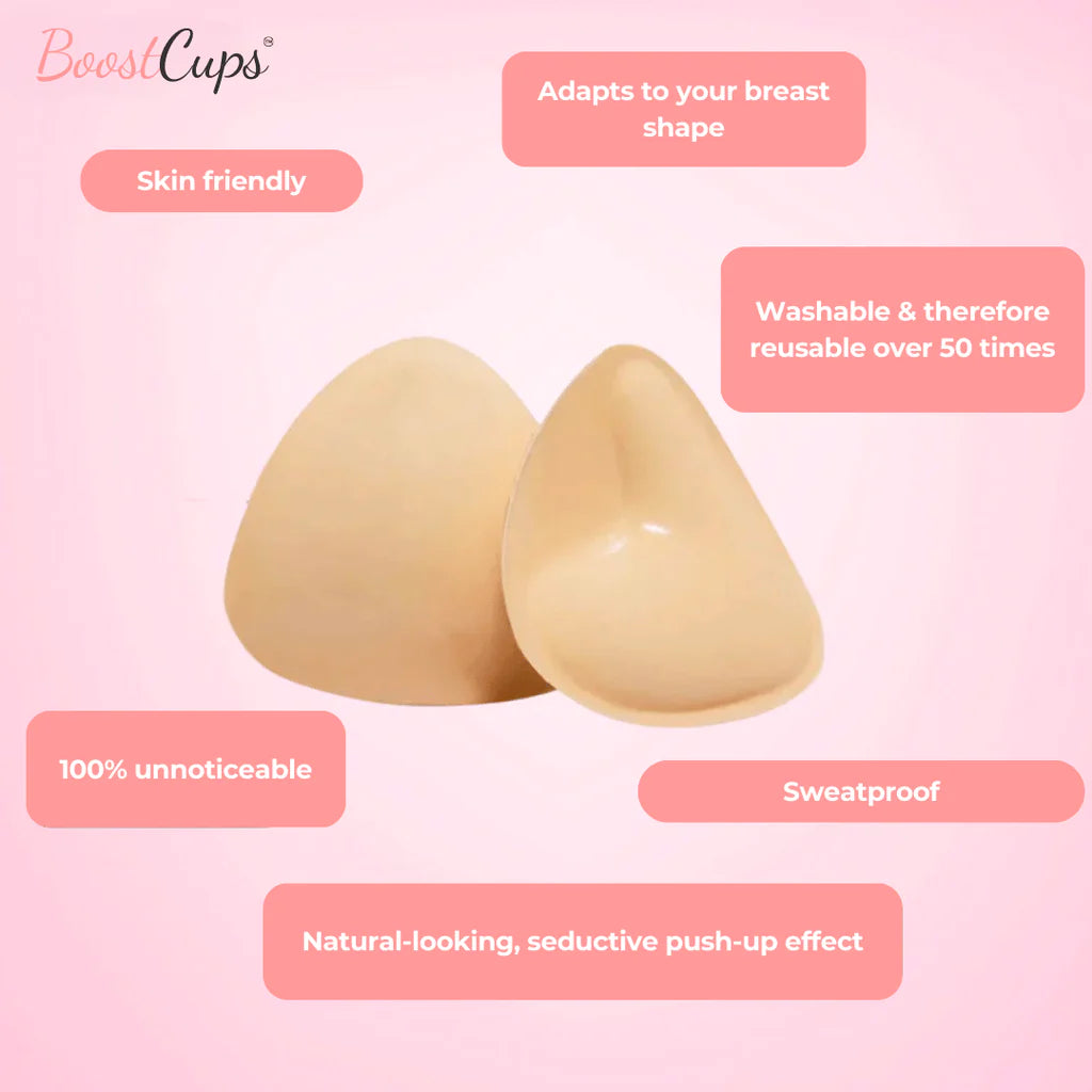 BoostCups - Double-sided adhesive push-up pads