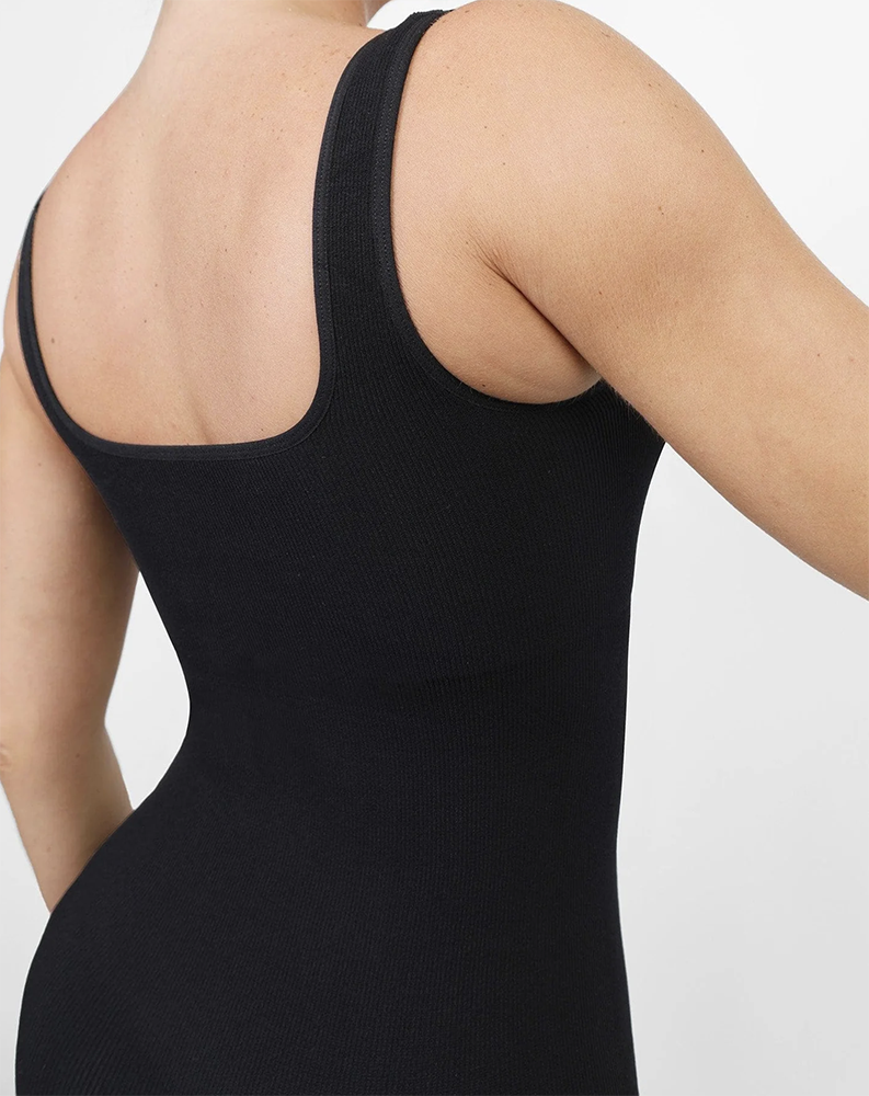 Seamless Square Neck One Piece Sport Jumpsuit