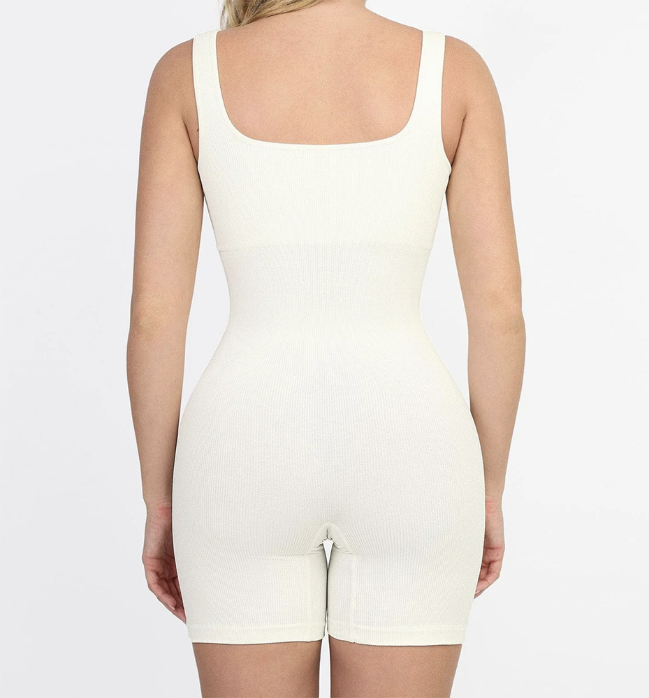 Seamless Square Neck One Piece Sport Romper